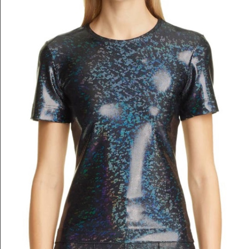 Saks Potts Sai Metallic Tee Size M